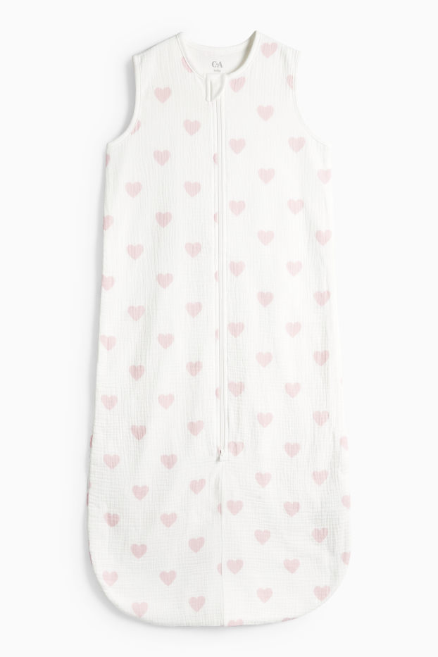 Baby Girls - Baby sleeping bag - white / rose