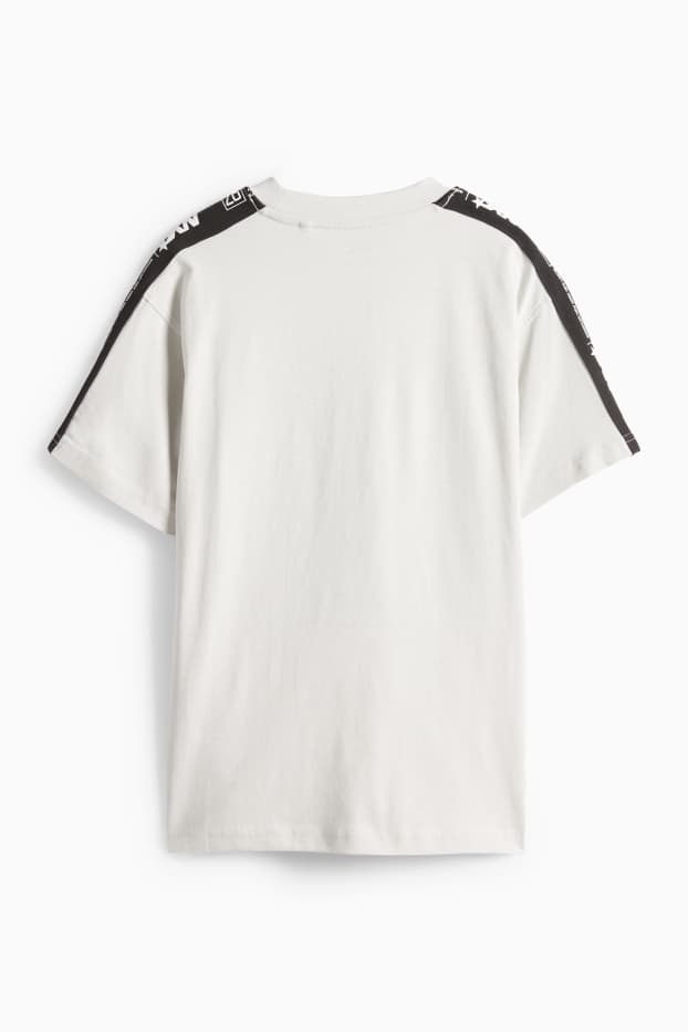 Children Boys - Basketball - short sleeve T-shirt - black / white