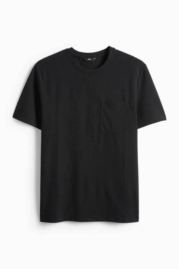Hommes - T-shirt - regular fit - noir