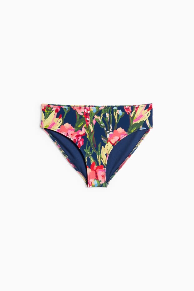Donna - Slip bikini - vita media - LYCRA® XTRA LIFE™- a fiori - colorato