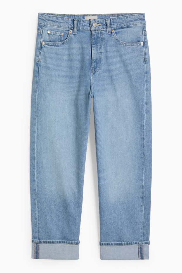 Femmes - Relaxed jean - mid waist - bleu clair