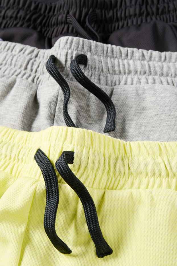 Nen - Paquet de 3 - bermudes - gris/groc