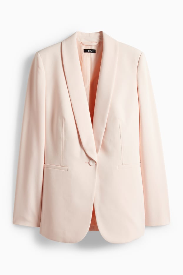 Damen - Longblazer - Regular Fit - lachsfarben