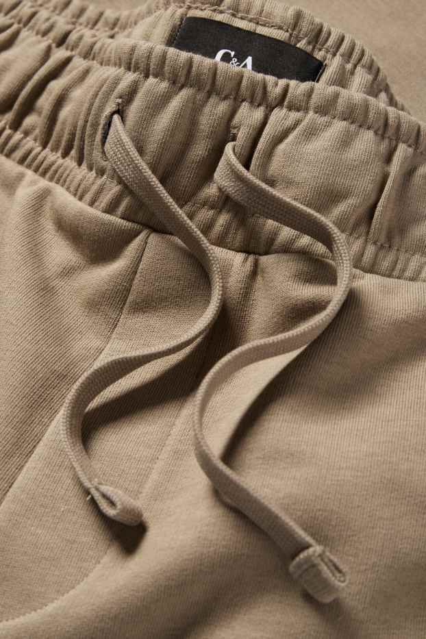 Men - Sweat shorts - light brown