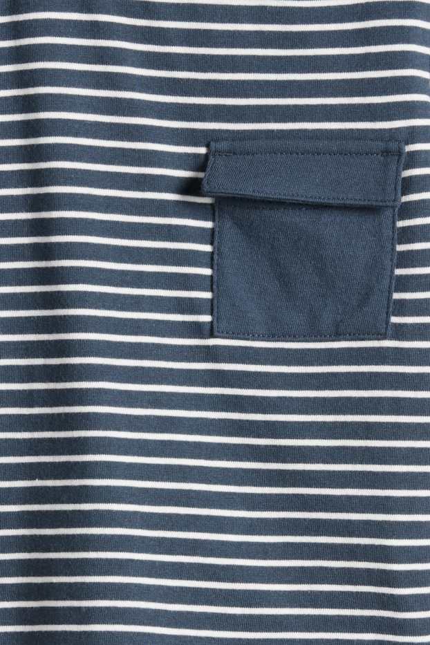 Baby Boys - Multipack of 3 - wild animals - short sleeve T-shirt - dark blue / creme white