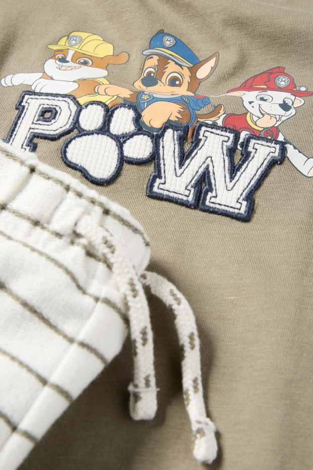 Baby Buben - PAW Patrol - Chase, Marshall - Baby-Outfit - 3 teilig - cremeweiß