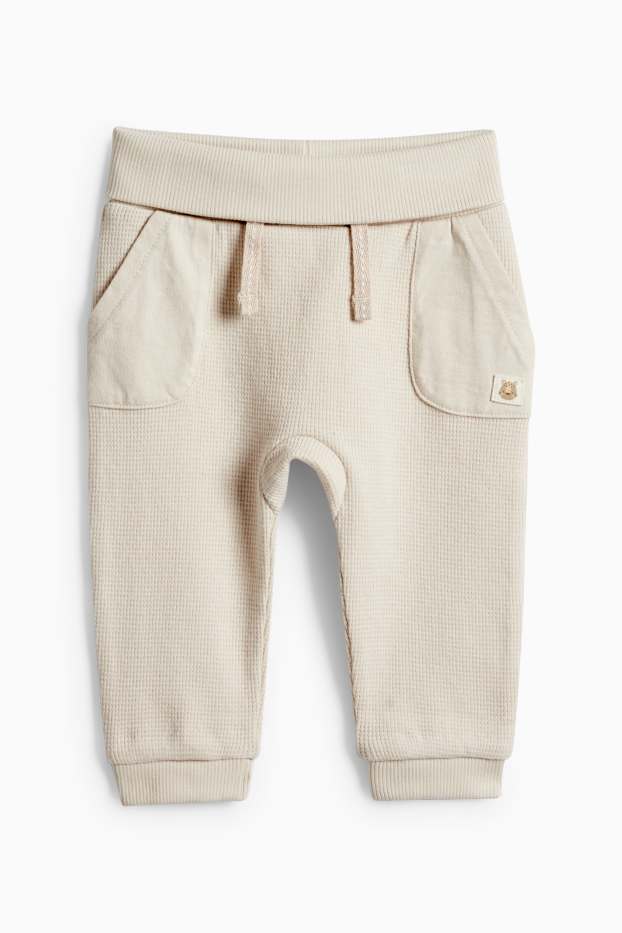 Bébés garçons - Léopard - tenue bébé - 2 pièces - crème