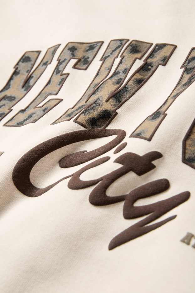 Donna - Felpa oversize - beige chiaro