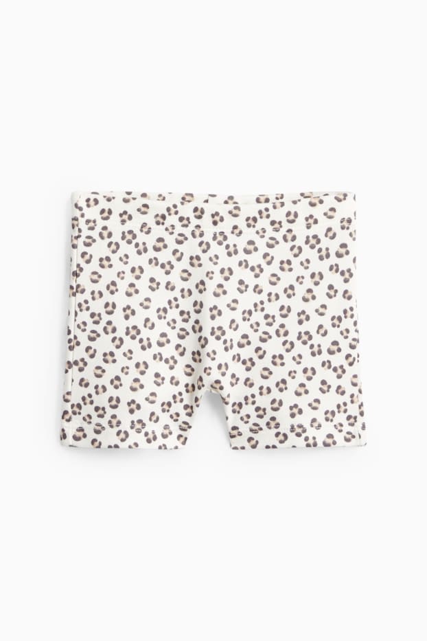 Bébés filles - Nœud - pyjama bébé - 2 pièces - marron / blanc crème