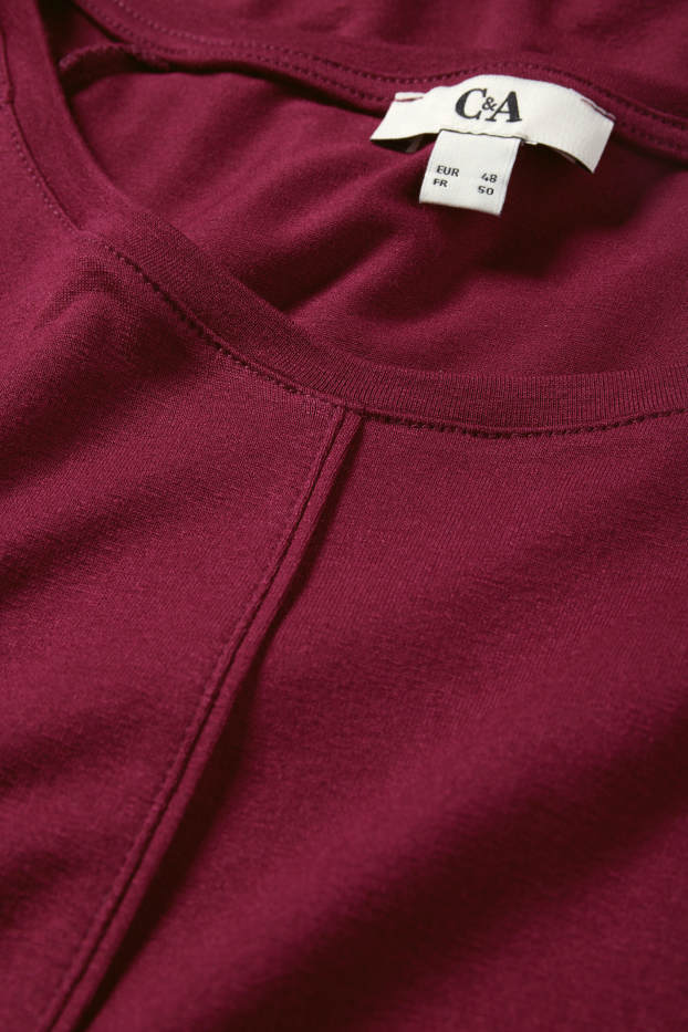 Damen - T-Shirt - bordeaux