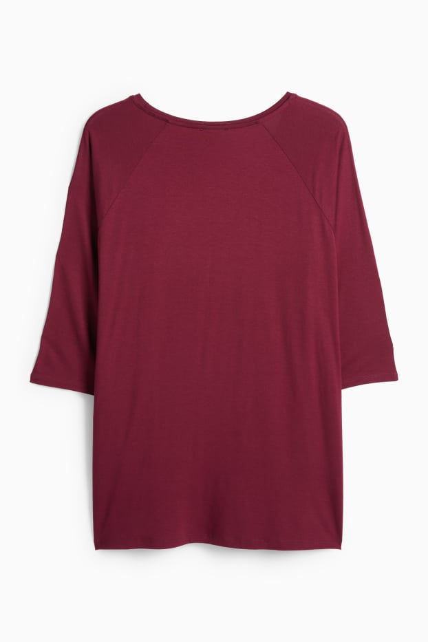 Damen - T-Shirt - bordeaux