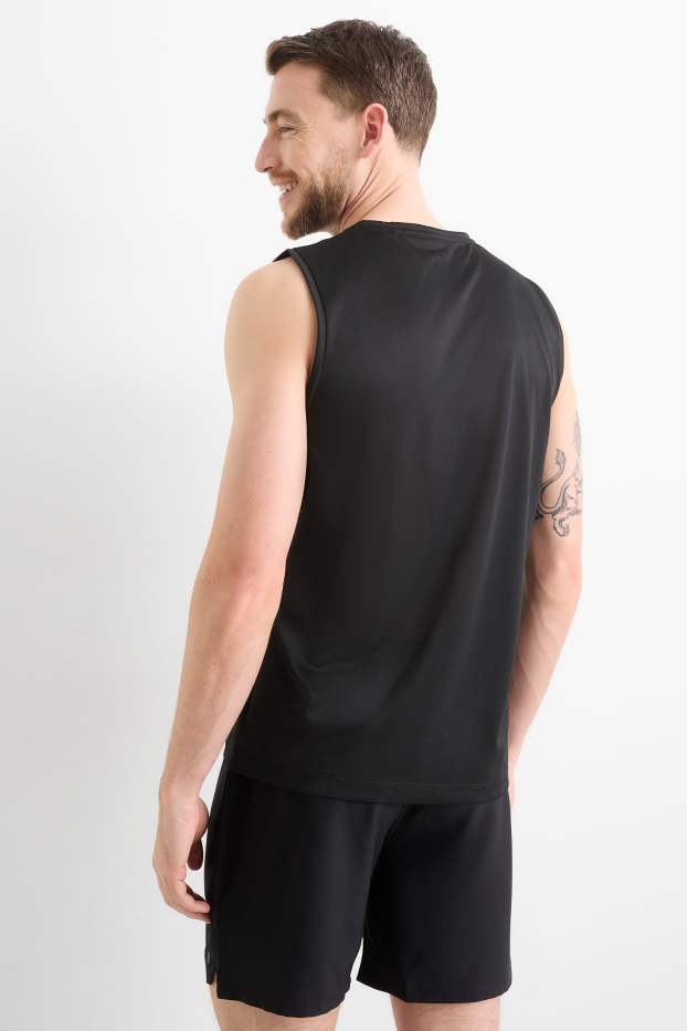 Home - Samarreta tècnica sense mànigues - negre