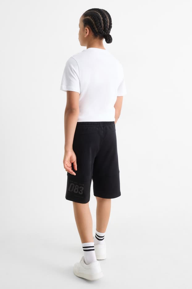 Children Boys - Surf - sweat shorts - black