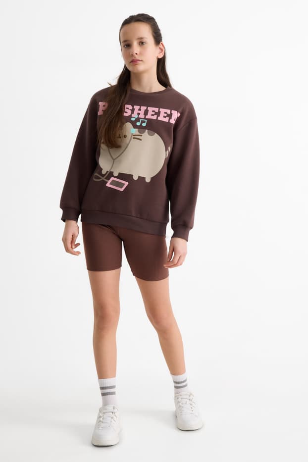 Děti - dívky - Multipack 2 ks - elastické šortky - žebrované - černá