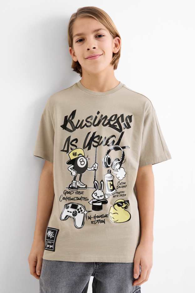 Children Boys - Short sleeve T-shirt - beige