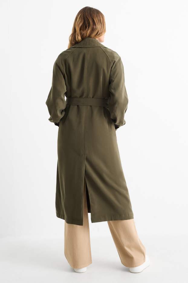 Damen - Trenchcoat - khaki