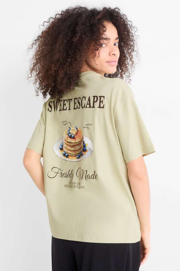 Dona - Samarreta de màniga curta - oversized - verd menta