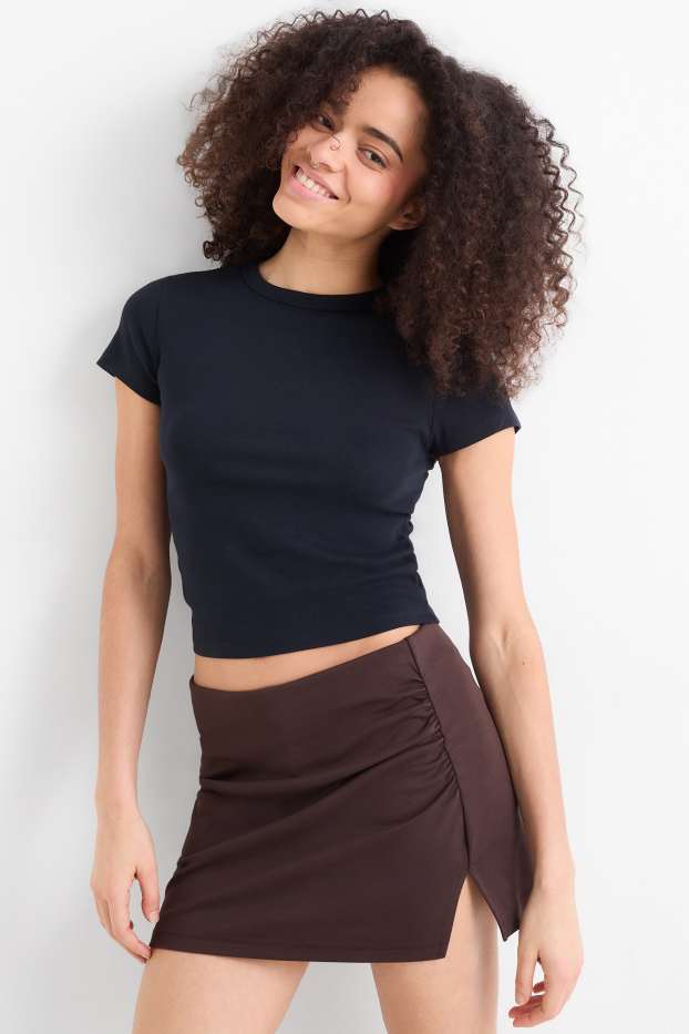 Femei - Tricou - slim fit - albastru închis