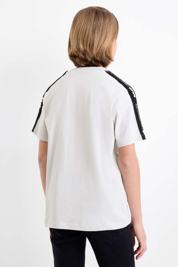 Children Boys - Basketball - short sleeve T-shirt - black / white