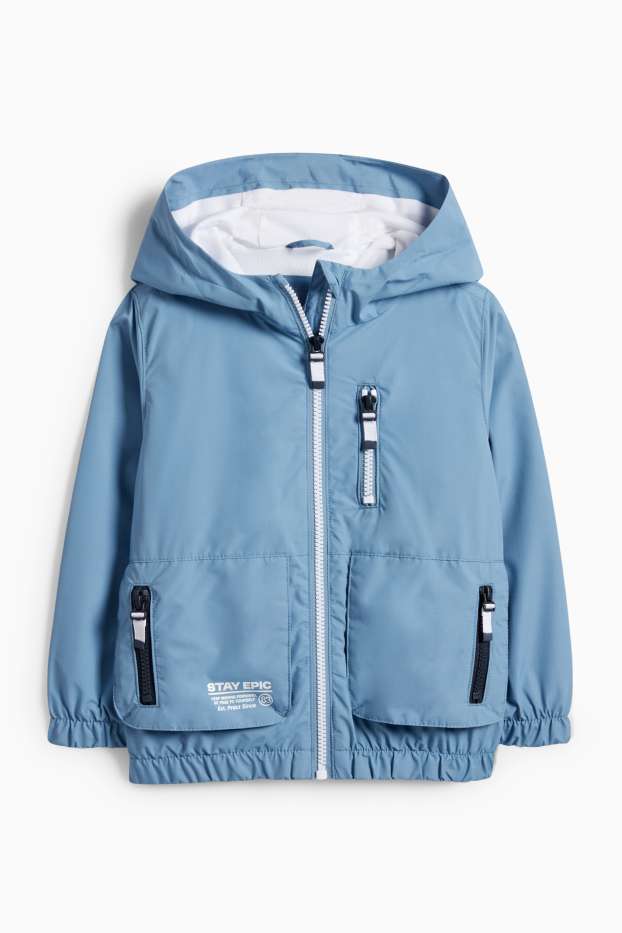 Bambini - Giacca con cappuccio - idrorepellente - blu