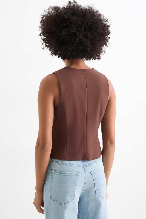 Dona - Armilla formal - regular fit - marró fosc