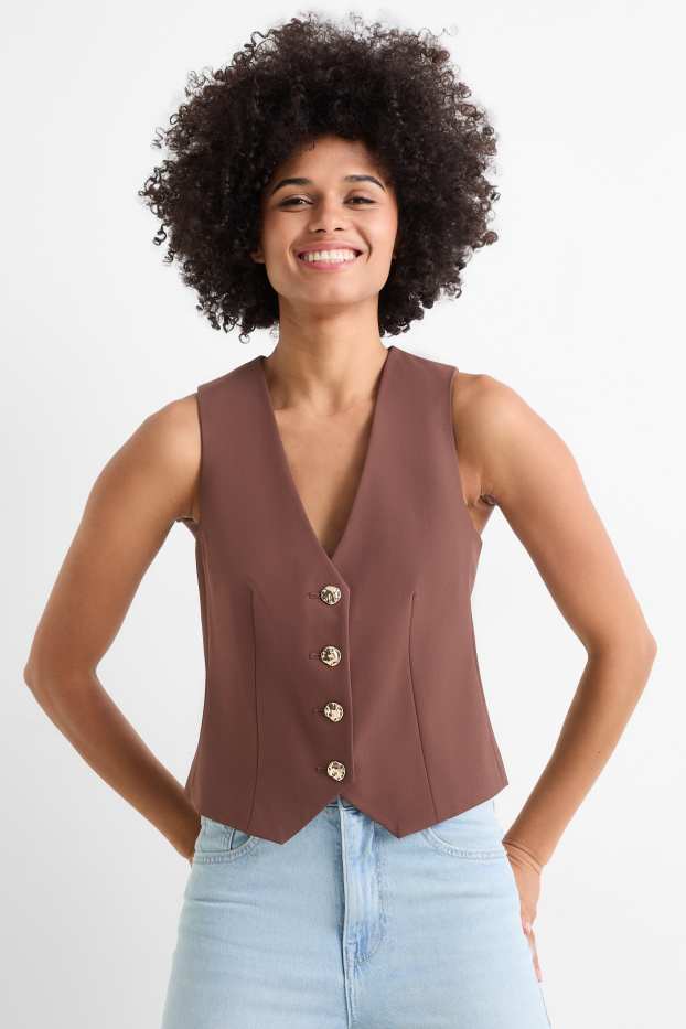 Dona - Armilla formal - regular fit - marró fosc