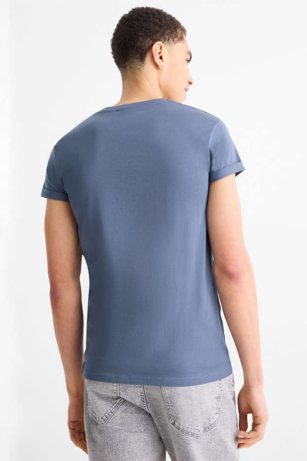 Herren - T-Shirt - Slim Fit - dunkelblau
