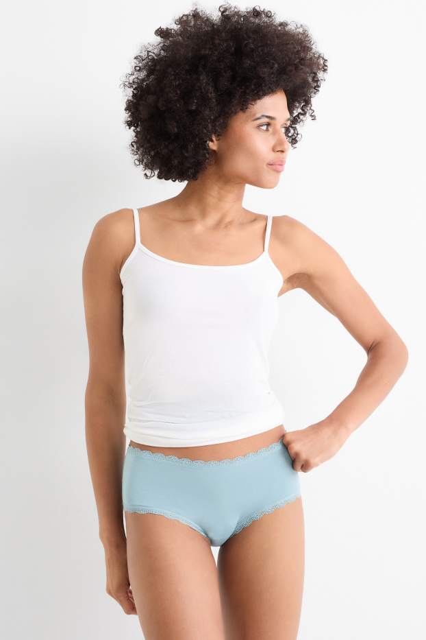 Damen - Multipack 4er - Hipster - petrol