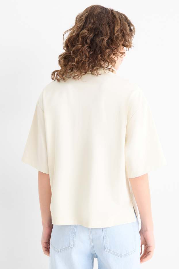 Dámské - Polokošile - relaxed fit - béžová