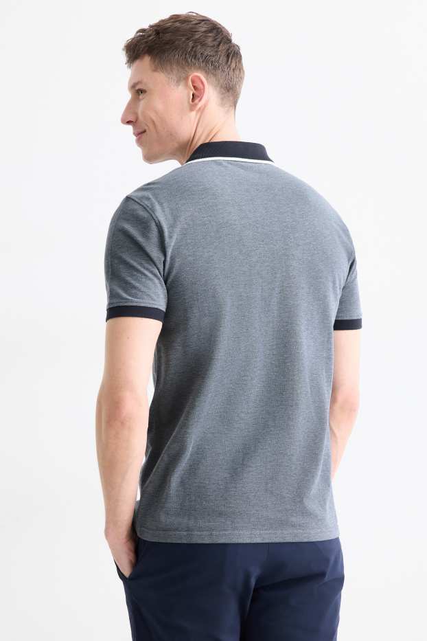 Heren - Poloshirt - regular fit - blauw