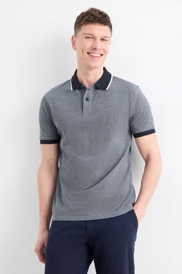 Heren - Poloshirt - regular fit - blauw
