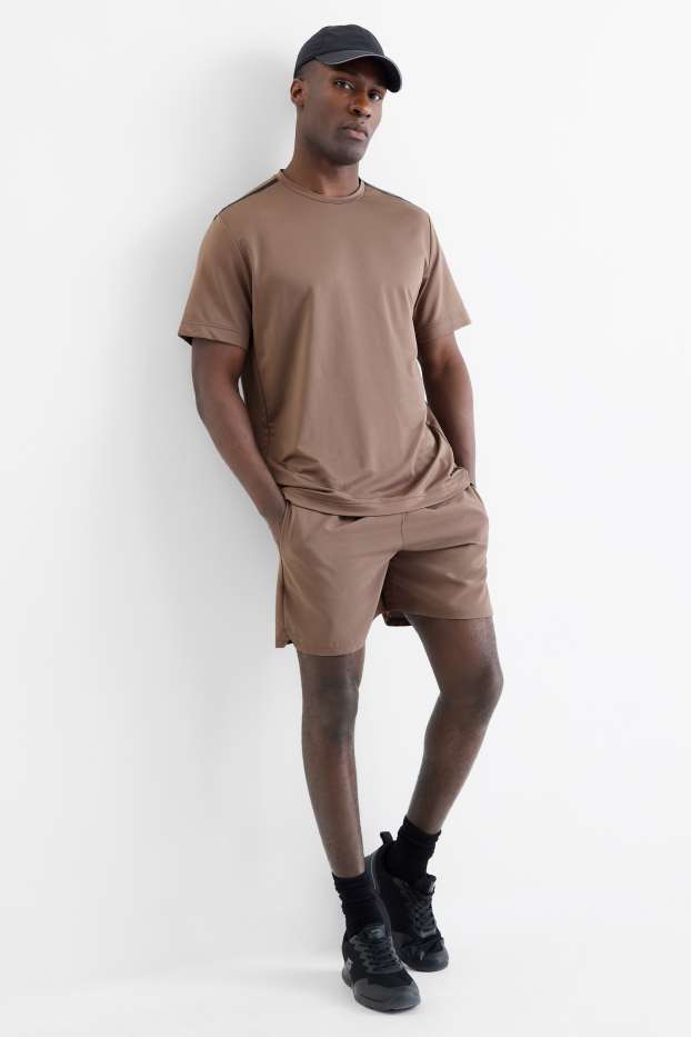 Herren - Funktions-Shorts - taupe