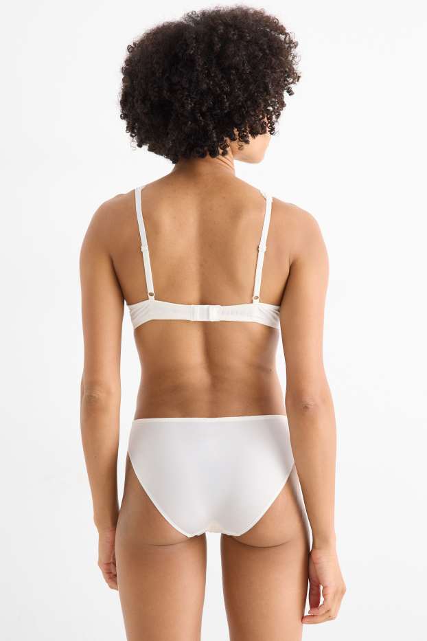 Women - Underwire bra - PLUNGE - padded - white