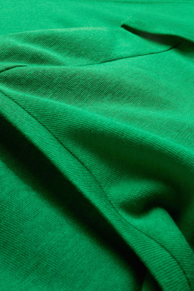 Donna - T-shirt con scollo a V - relaxed fit - verde