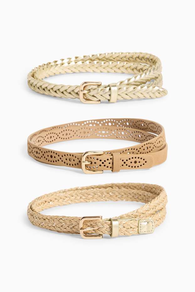 Women - Belt - beige / gold