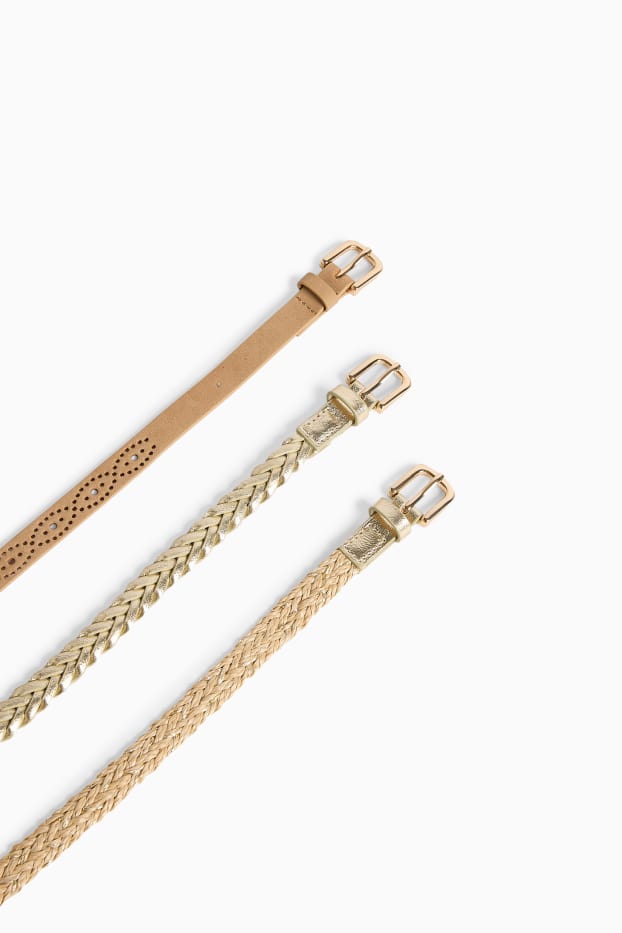 Women - Belt - beige / gold