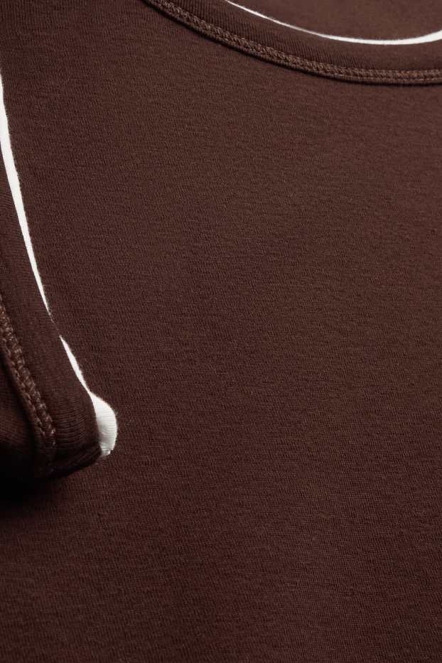 Femmes - T-shirt - marron foncé