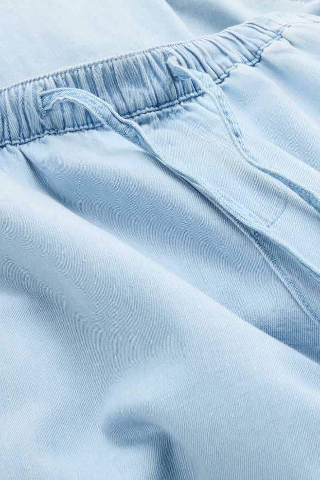 Damen - Wide Leg Jeans - High Waist  - hellblau