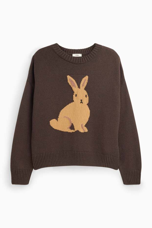 Dames - Trui - bruin