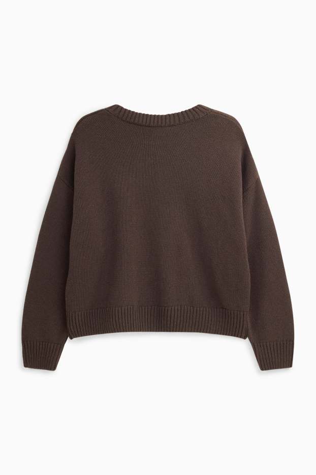 Dames - Trui - bruin