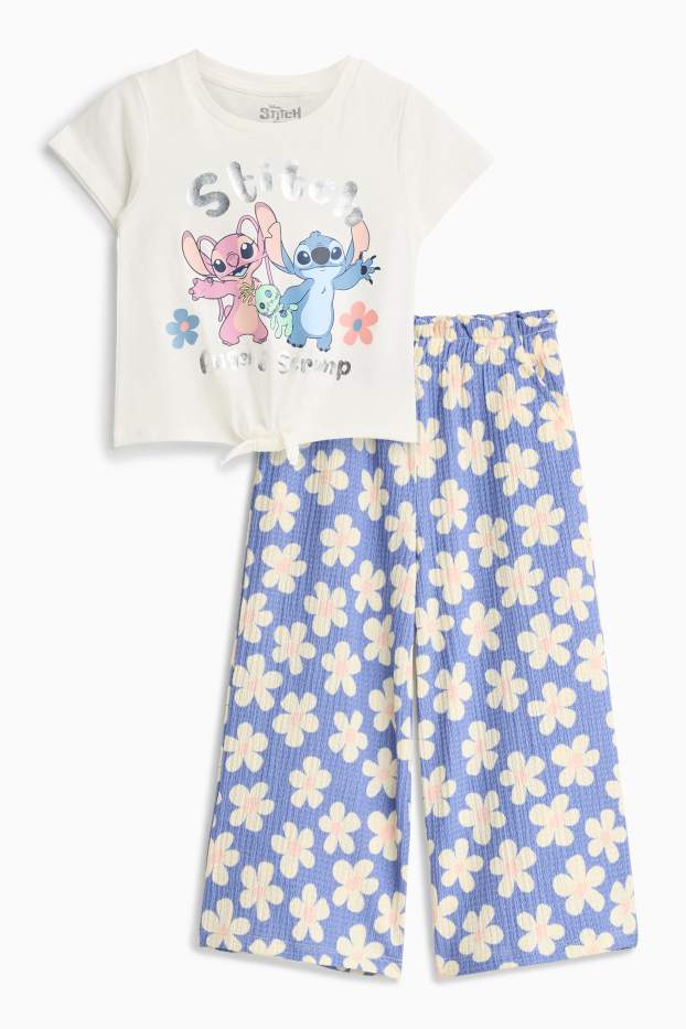 Kinderen: meisjes - Outfit - wit / blauw