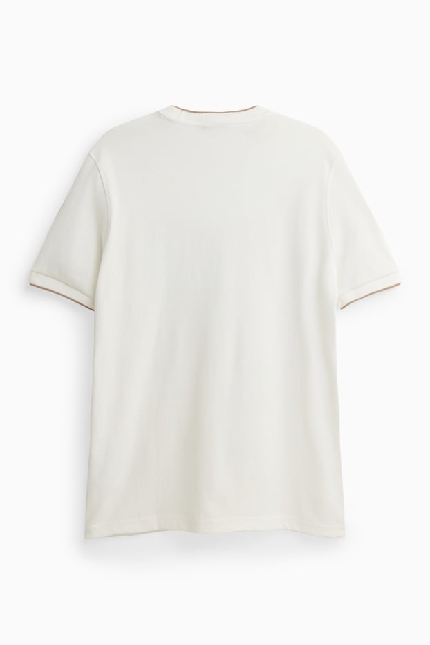 Hommes - T-shirt - blanc crème