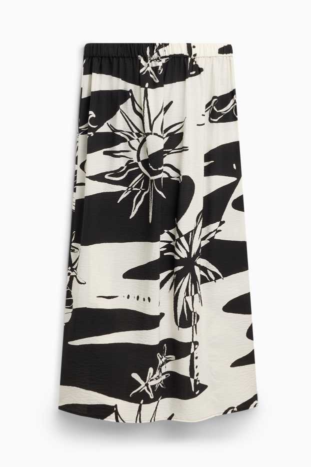 Women - Sarong - patterned - textured - white / black