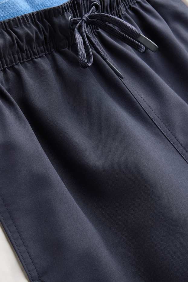 Men - Swim shorts - 2-in-1 look - dark blue