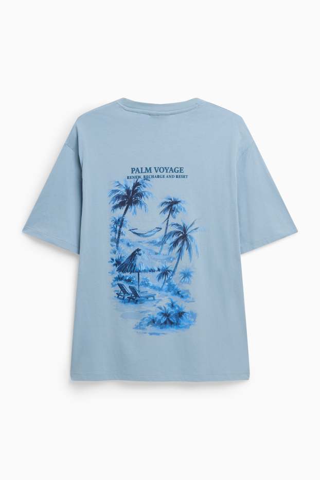 Herren - T-Shirt - Relaxed Fit - hellblau