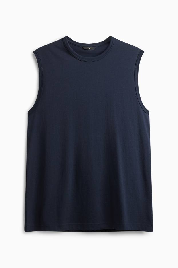 Home - Samarreta sense mànigues - blau fosc