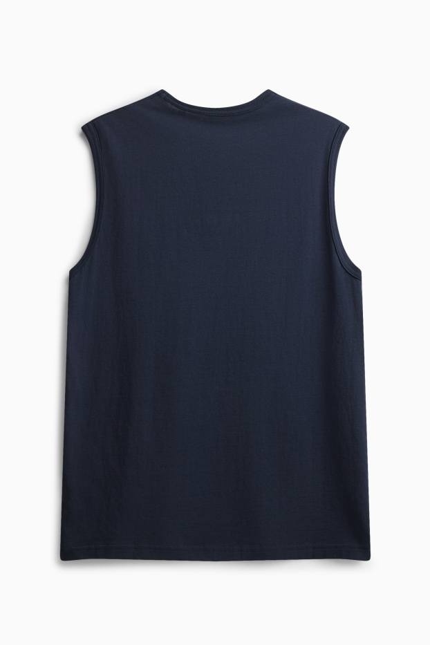 Home - Samarreta sense mànigues - blau fosc