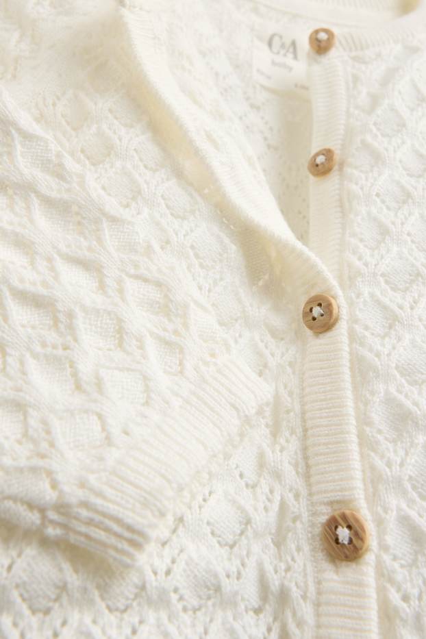 Bébés filles - Gilet bébé - blanc crème