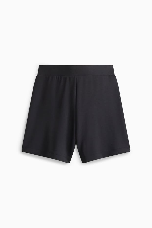 Donna - Shorts - vita media - nero