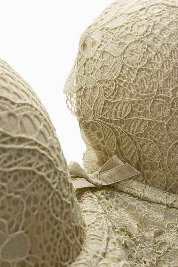 Donna - Reggiseno con ferretti - FULL COVERAGE - imbottito - verde